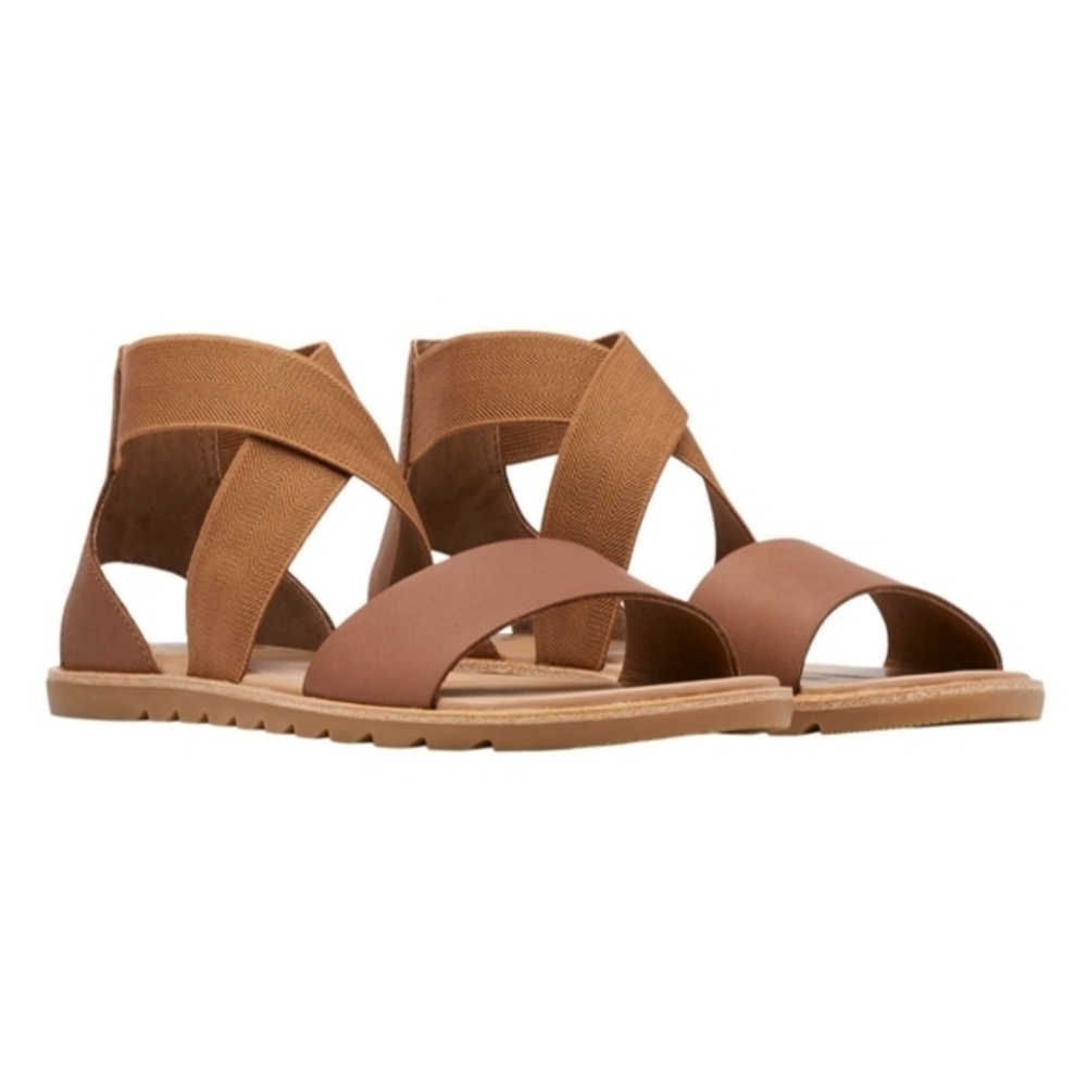 Sorel Ella  Brown Leather Sandals - Size 7.5